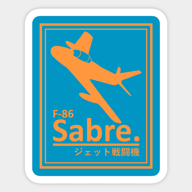 F-86 Sabre Sticker by TCP